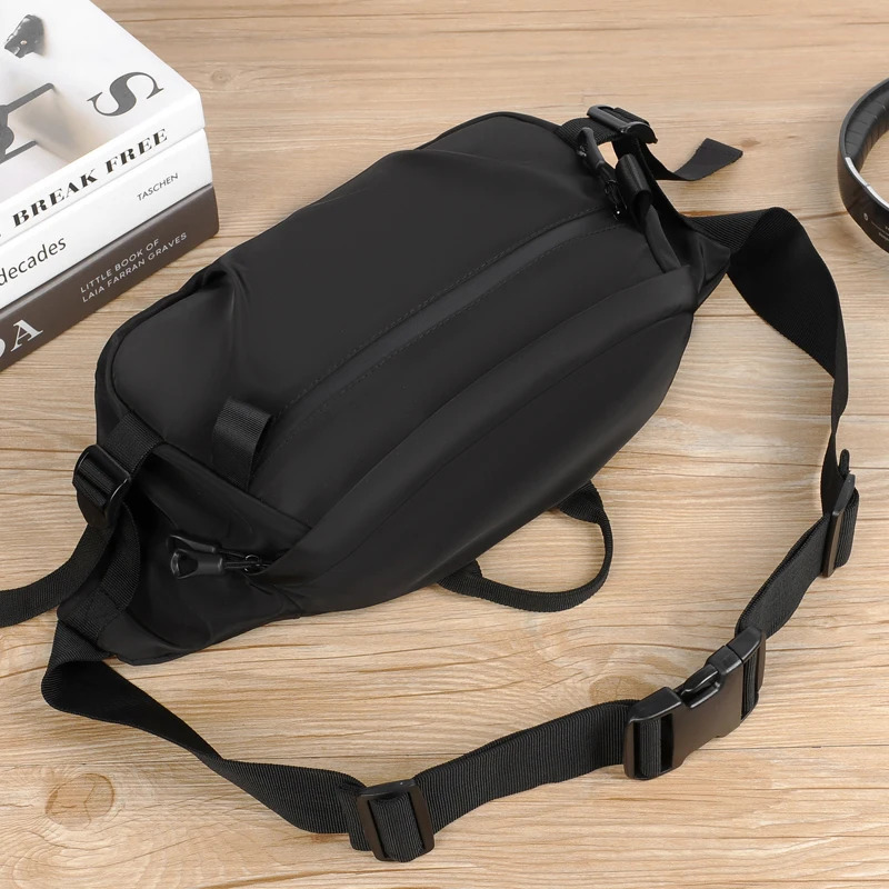 Multifunctional Laptop Bag for Men Trendy Sports Chest & Diagonal Shoulder Bag with Large Capacity