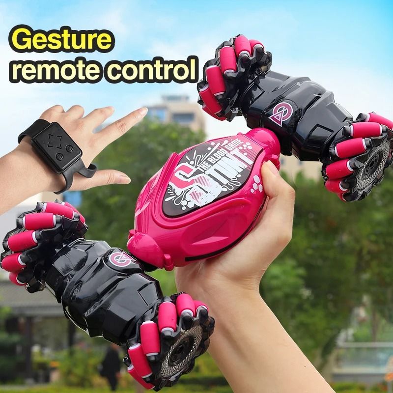 4WD Stunt RC Car Gesture Induction Twist Climbing LED Lights
