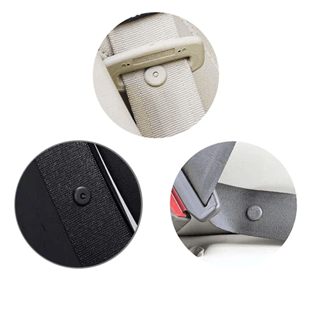 SafeHold Car Seat Belt Stopper Buckle Anti Slip Safety Button