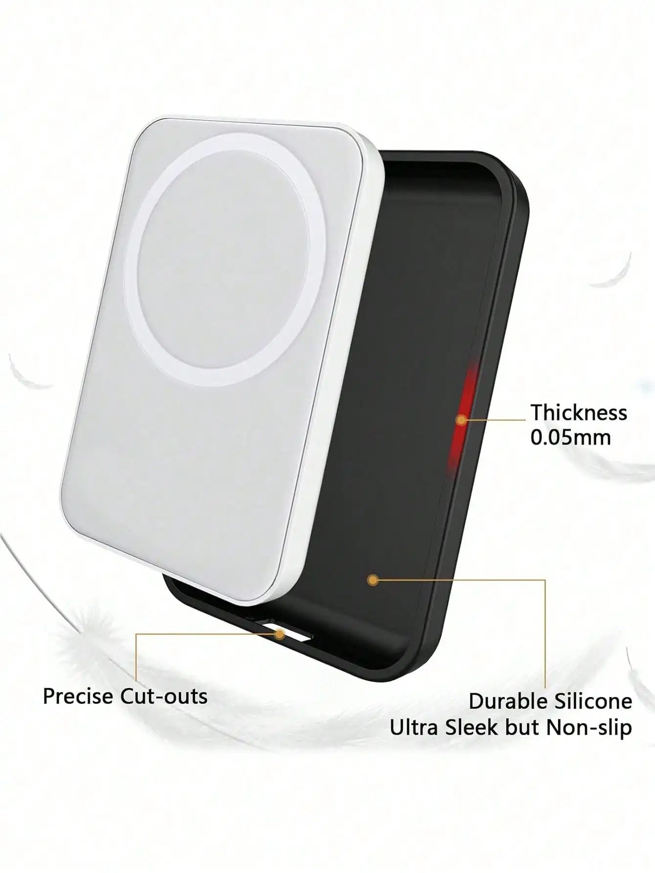 Shockproof Matte Black TPU Protective Charging Shield