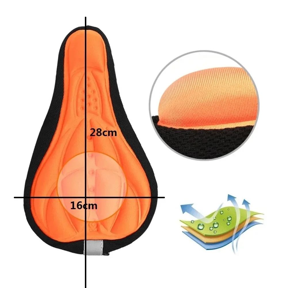 2025 Ultra-Soft 3D Cycling Seat Cover | Thickened Sponge Pad for MTB & Road Bikes