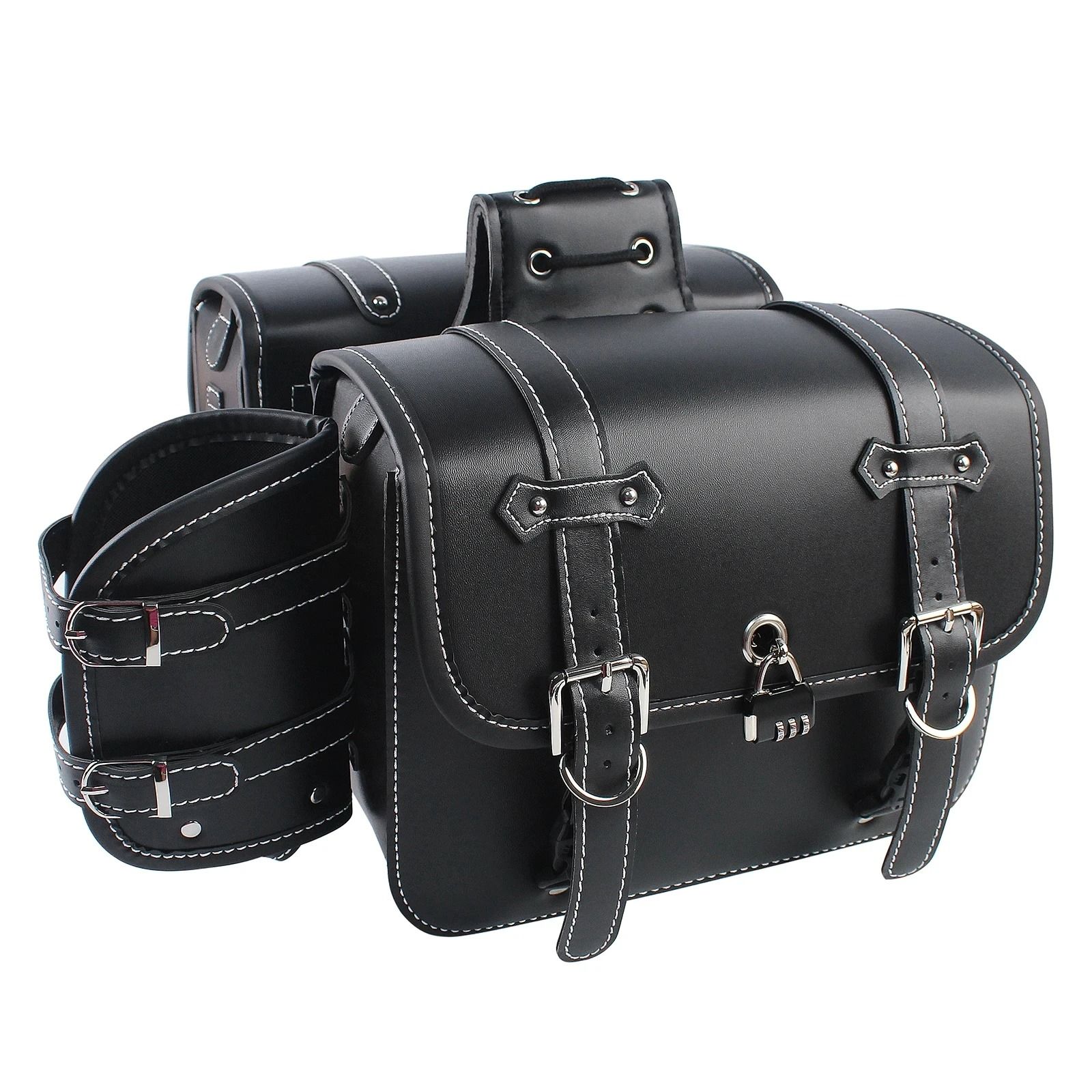 Large Capacity Universal Motorcycle SaddleBag Set