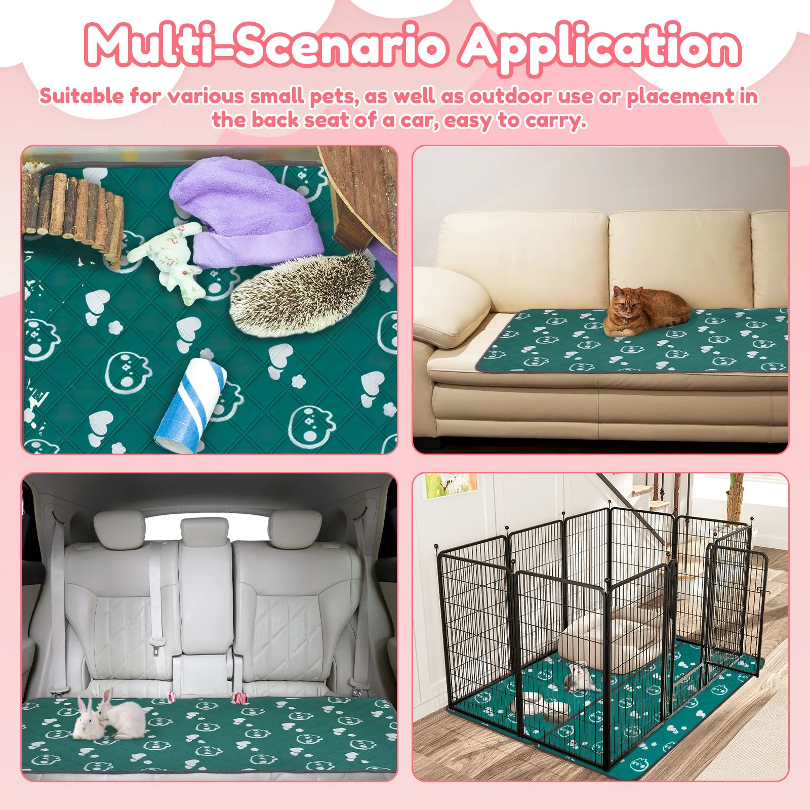 Washable Pet Cage Liner Mat