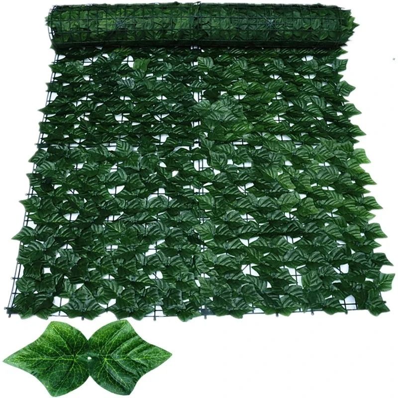 Artificial Ivy Privacy Fence – High-Definition Apple Leaf Vertical Garden Screen