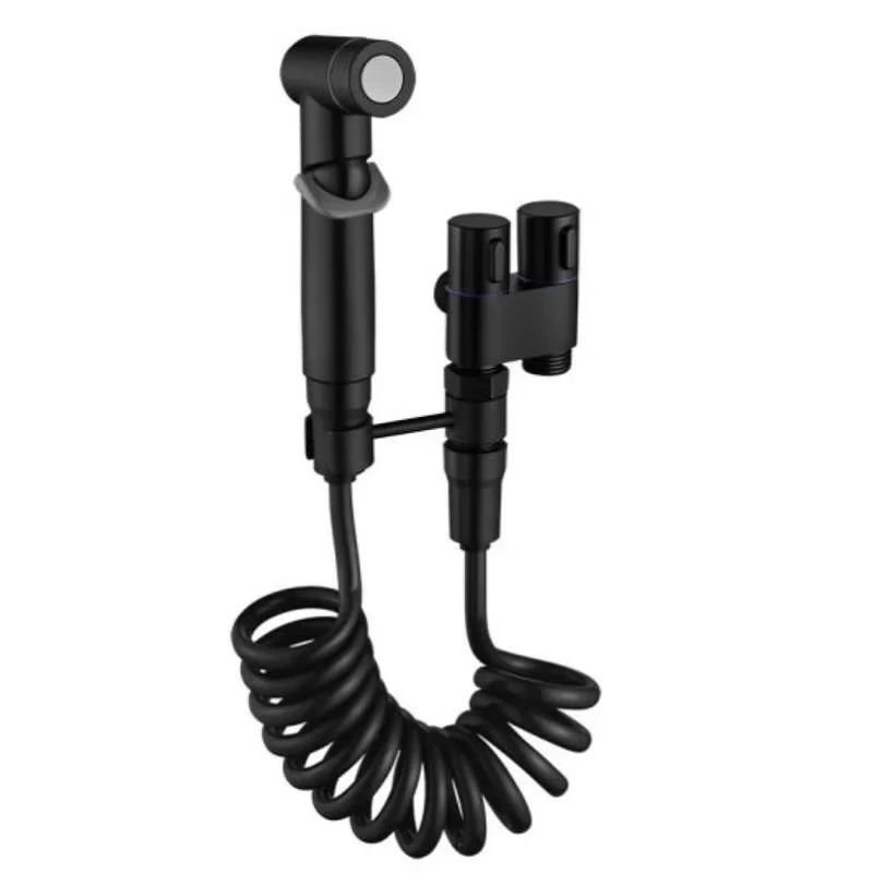 Handheld Bidet Toilet Sprayer Set with Adjustable Pressure and Dual Switch