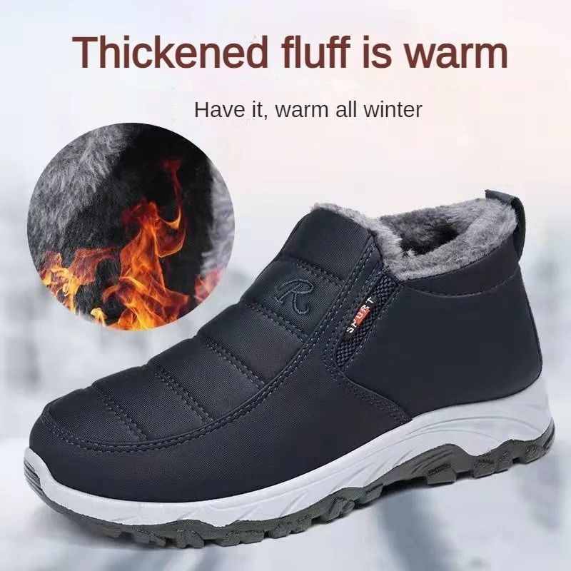 Mens Warm Casual Winter Shoes with Chunky Sole
