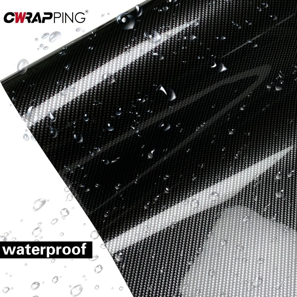 Carbon Fiber Vinyl Wrap Sticker Self Adhesive Waterproof Car Protection Film