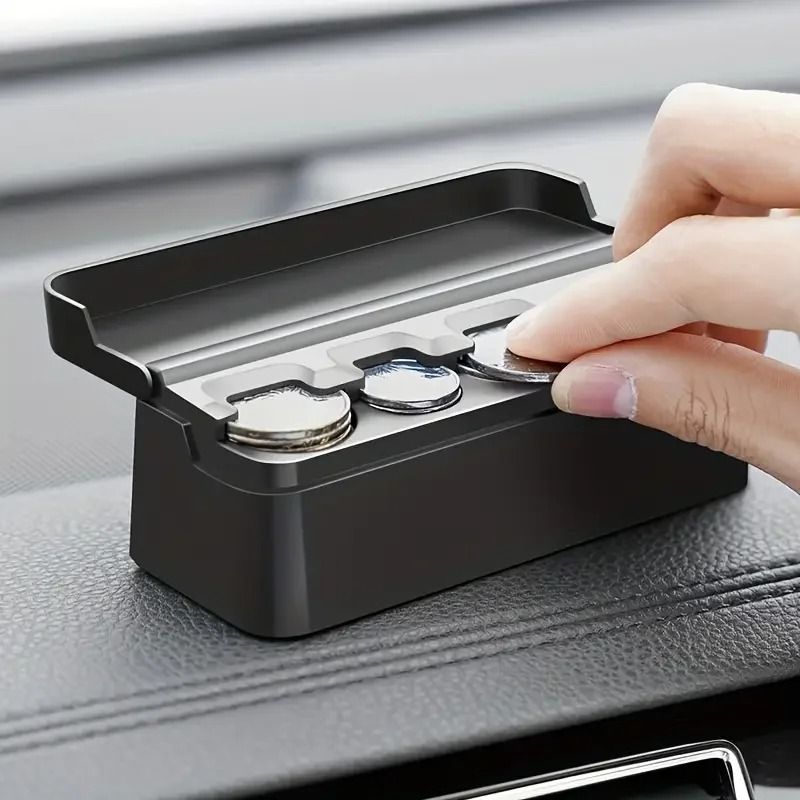 Universal Car Coin Holder Change Organizer – 48-Capacity Money Dispenser Storage for Cars and Trucks