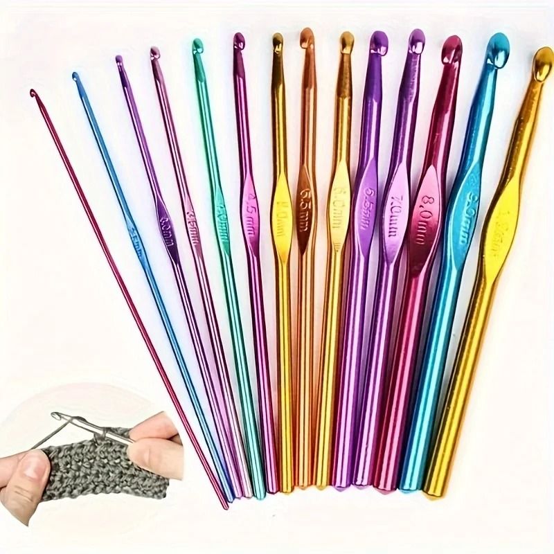 Premium Colored Alumina Single Head Crochet Hook