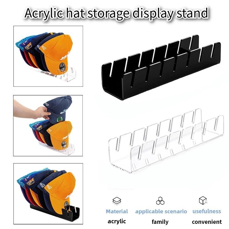 Acrylic Baseball Hat Display Rack
