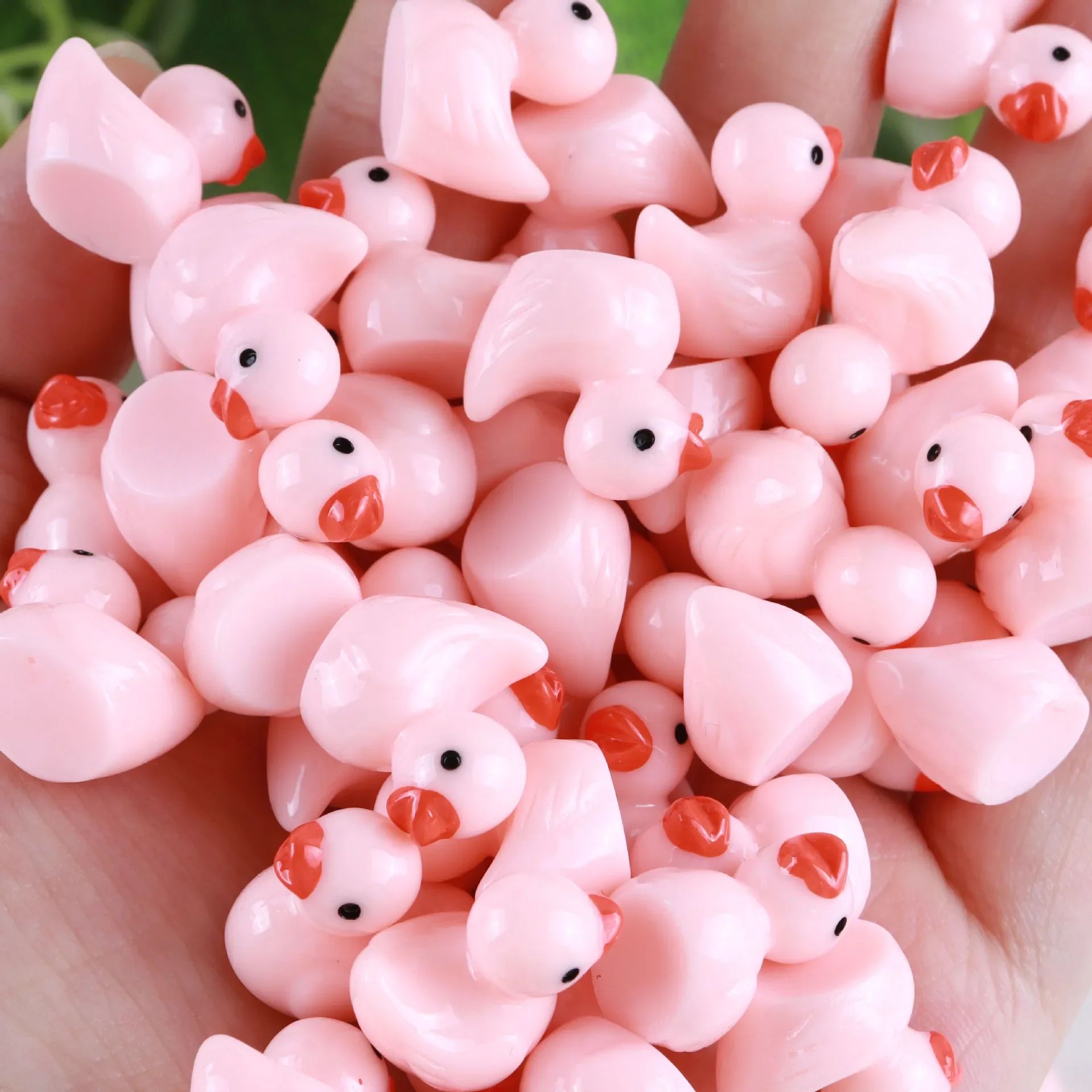 Mini Resin Duck Figurines Set