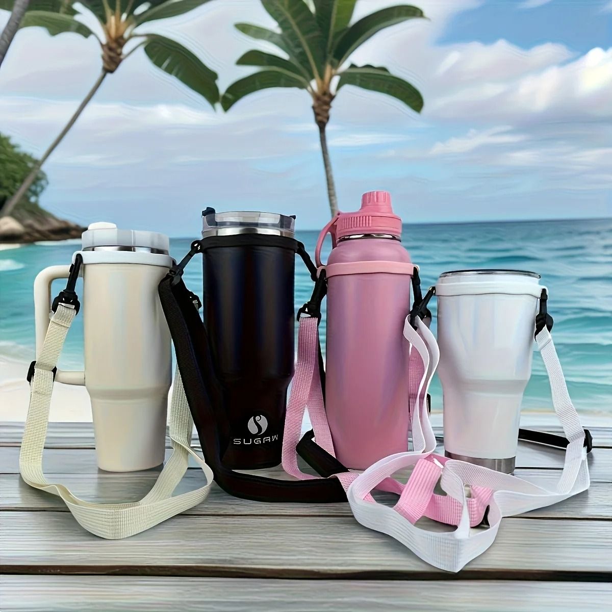 Adjustable Water Cup Crossbody Strap