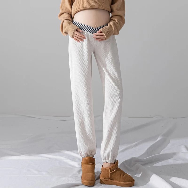Low Waist Relaxed Wide Leg Maternity Trousers