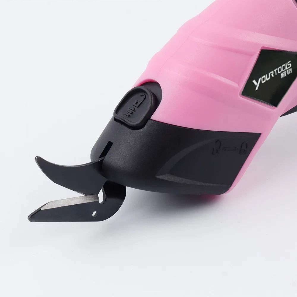 Pink Professional Electric Fabric Cutting Machine