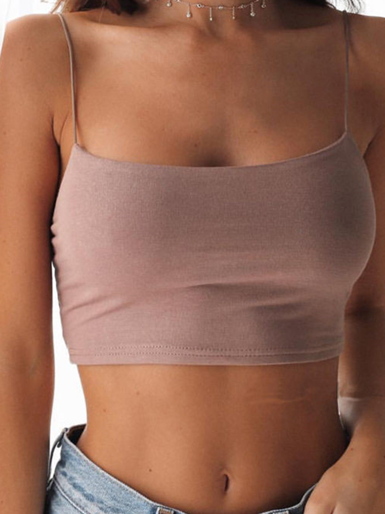 Sexy Tank Top, Black Halter Crop Top, Women Summer Camis, Backless Camisole, Casual Tube Top, Sleeveless Cropped Vest