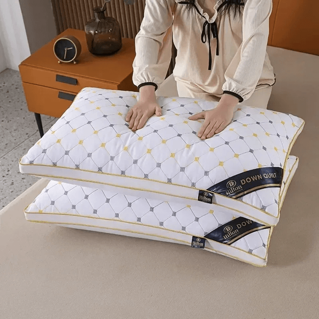 VelvetCloud High Rebound Feather Velvet Pillow Core