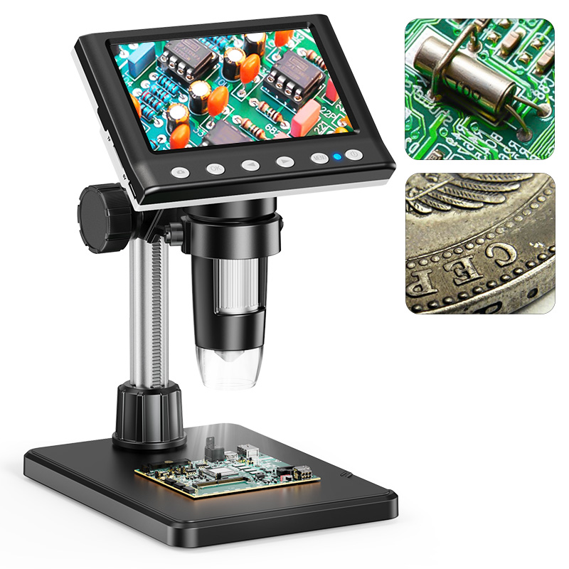 DM Digital Microscope Magnification, Video, LEDs, Ideal for Soldering & Coin Inspection