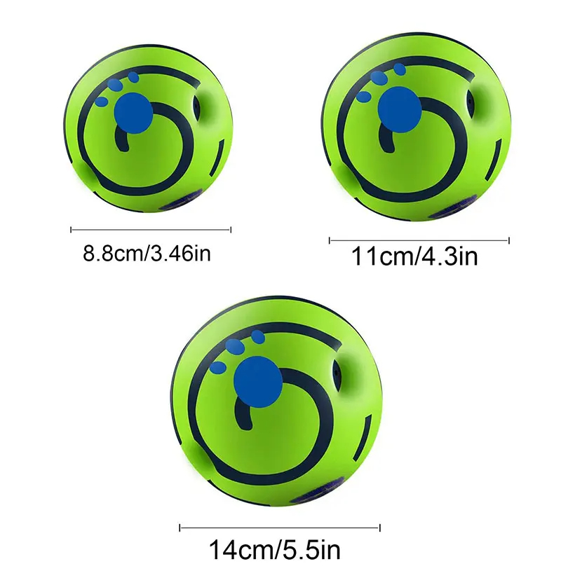 Wobble Wag Giggle Ball, Interactive Dog Toy with Fun Giggle Sounds to Get Your Dog's Attention, As Seen on TV