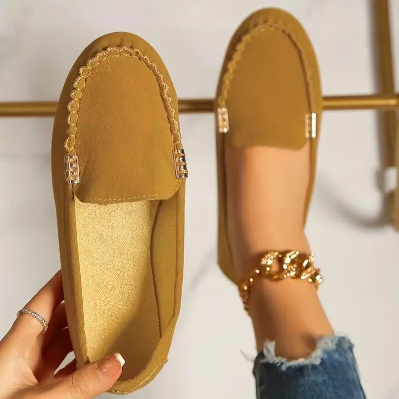 Women Casual Flat Loafers Non Slip Soft Denim Slip On Shoes Spring Autumn 2024
