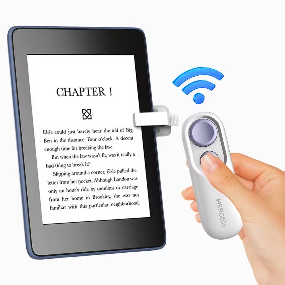 Remote Page Turner and Camera Clicker for E-Readers and Phones