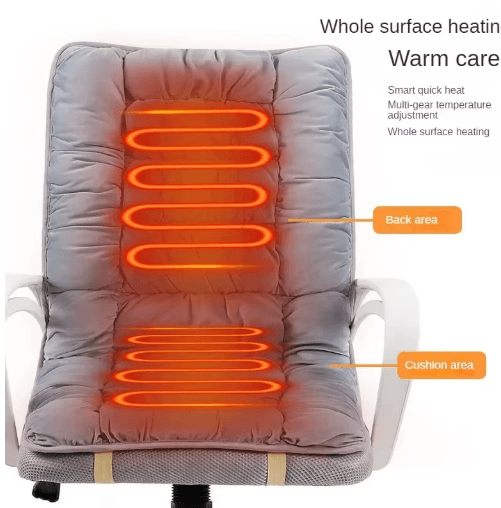 Electric Heated Seat Cushion with Adjustable Thermostat