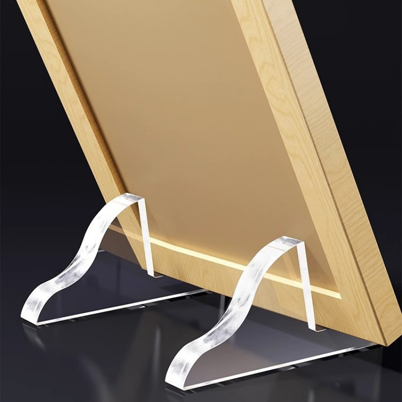 Medal Certificate Desktop Ornament, Transparent Acrylic Photo Frame Stand, Display Cabinet Base Stand