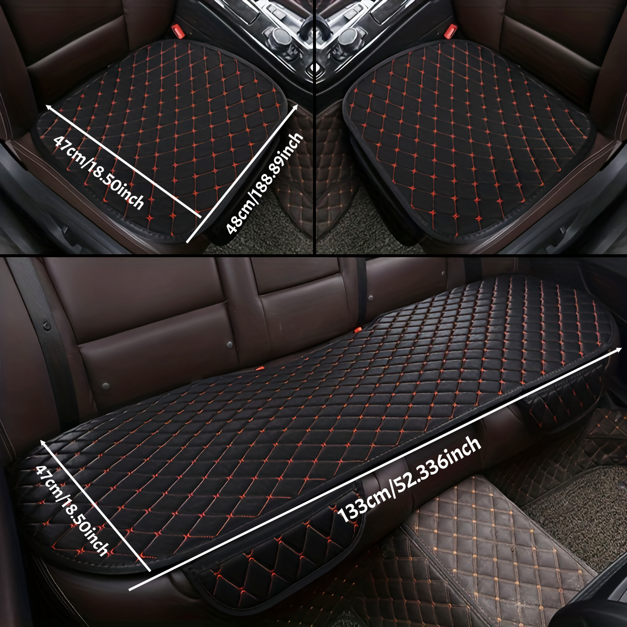 Universal Cotton and Linen Car Seat Covers, Car Seat Cushion Set, Interior Protector, Car Accessories