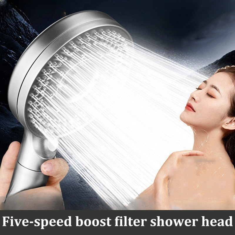 Super Strong Speed Boost Filter Rain Shower Head Large Panel Handheld Bathroom Accessories