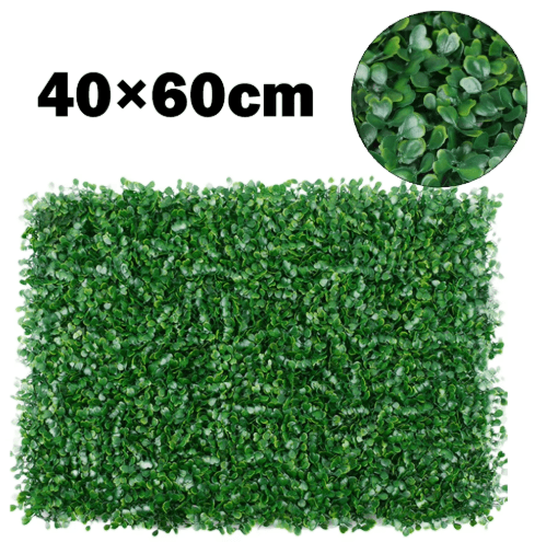 Artificial Plant Wall Panels – 40x60cm Greenery Hedge for Vertical Garden & Home Decor