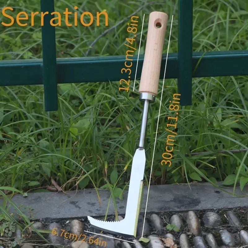 Heavy Duty Carbon Steel Weeding Shovel with Ergonomic Grip