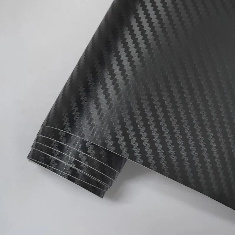 Black Matte Carbon Fiber Vinyl Film Wrap