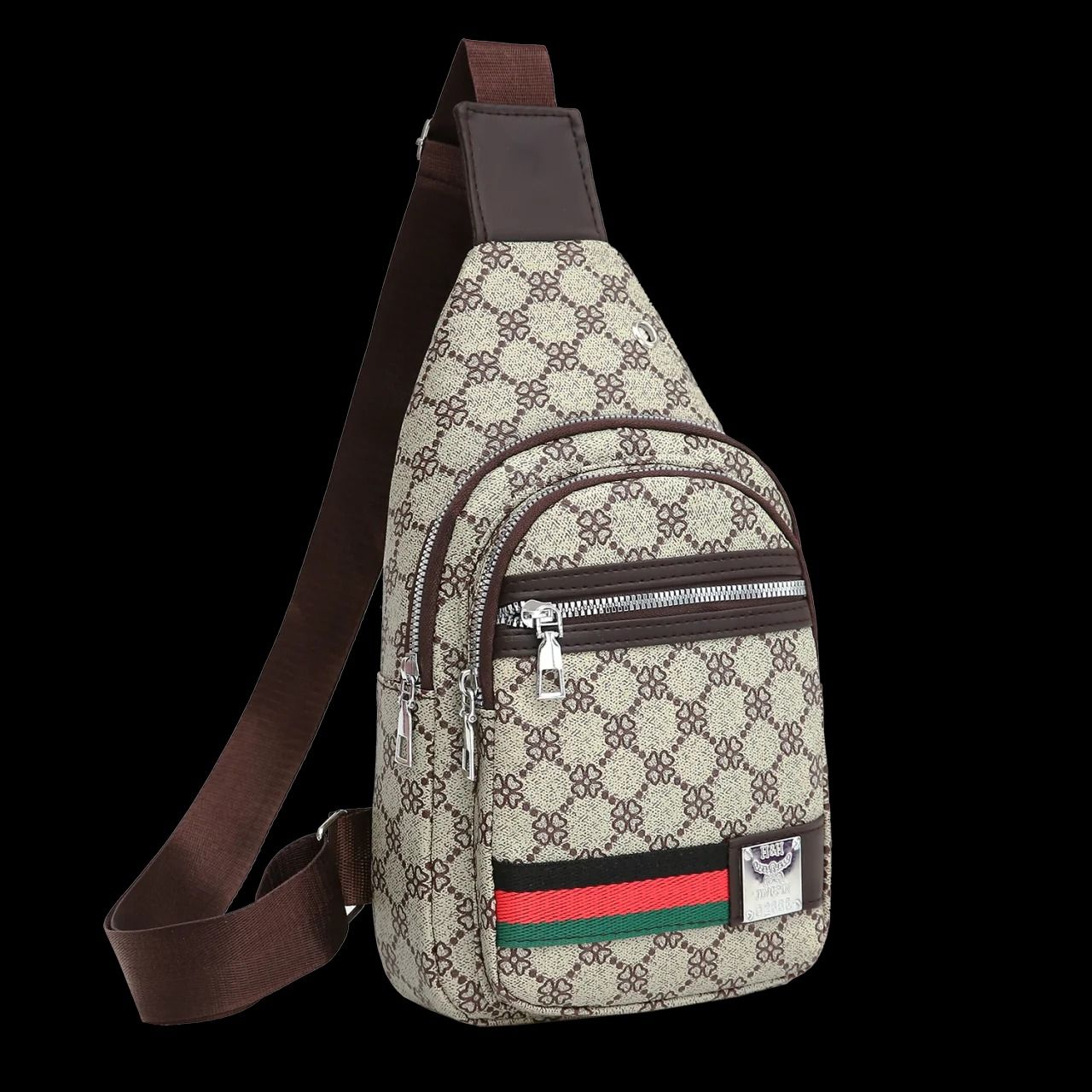 Mens Multifunction Messenger Chest Bag Casual Crossbody Shoulder Bag