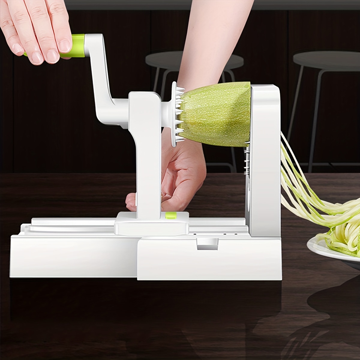 Stainless Steel Vegetable Spiralizer & Potato Noodle Maker Multifunctional Fruit Grater & Salad Slicer