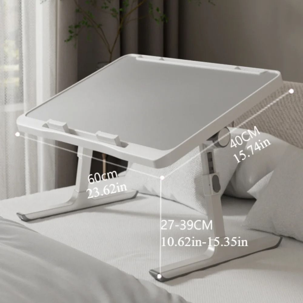 Foldable Laptop Bed Table Adjustable Height and Angle Laptop Tray for Bed and Sofa