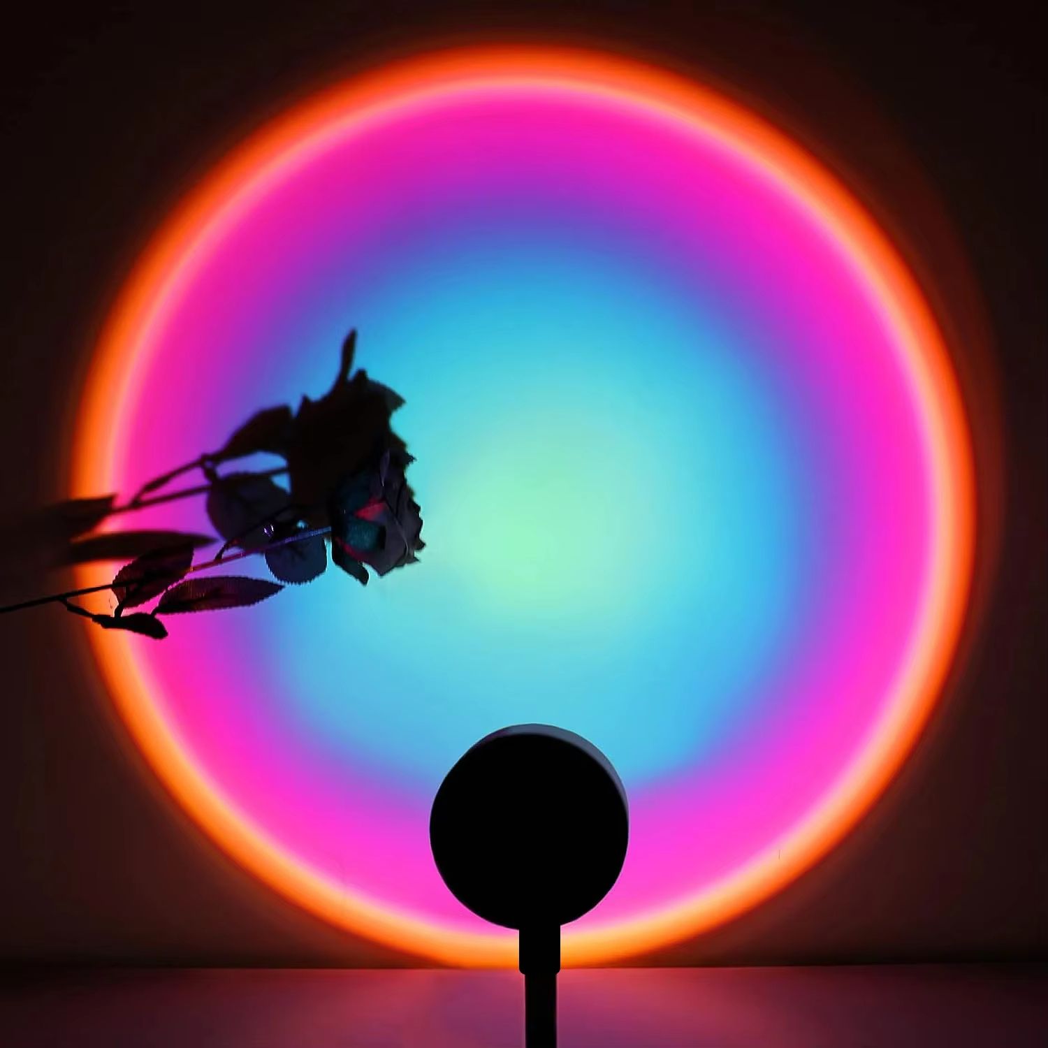 USB Room Photo Atmosphere Light with Sunset Projection LED Mood Lamp