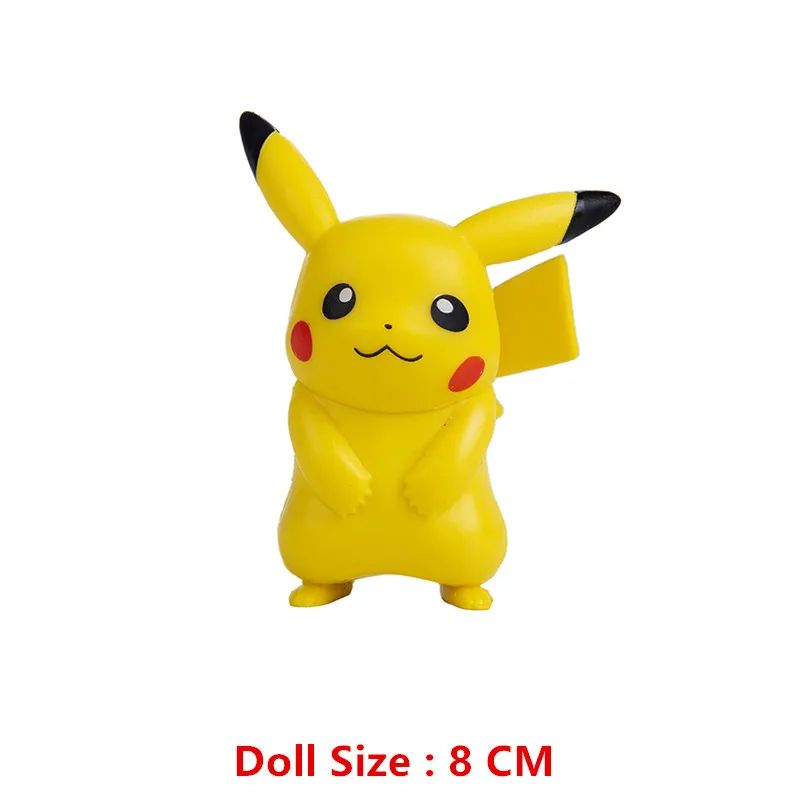 Takara Tomy Pokemon Mini Figures (4–13cm) – Pikachu, Mewtwo & Friends PVC Collectibles