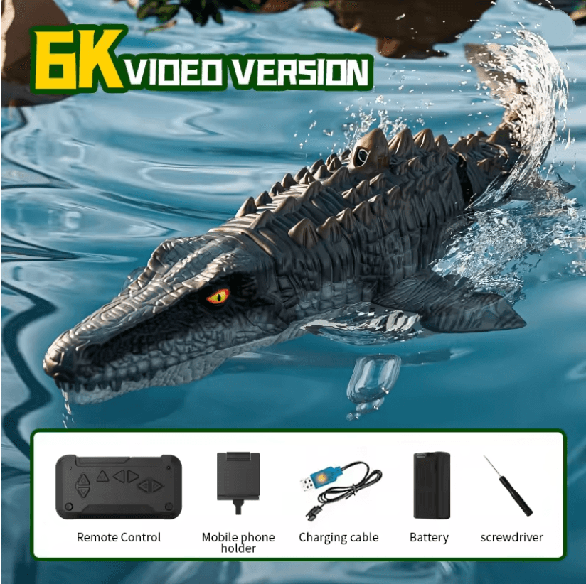 Aqua Mosasaurus RC Spray Water Dino Boat