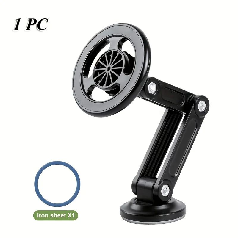 Foldable Car Phone Holder with Strong Suction Cup – Universal Hands-Free Dashboard Mount
