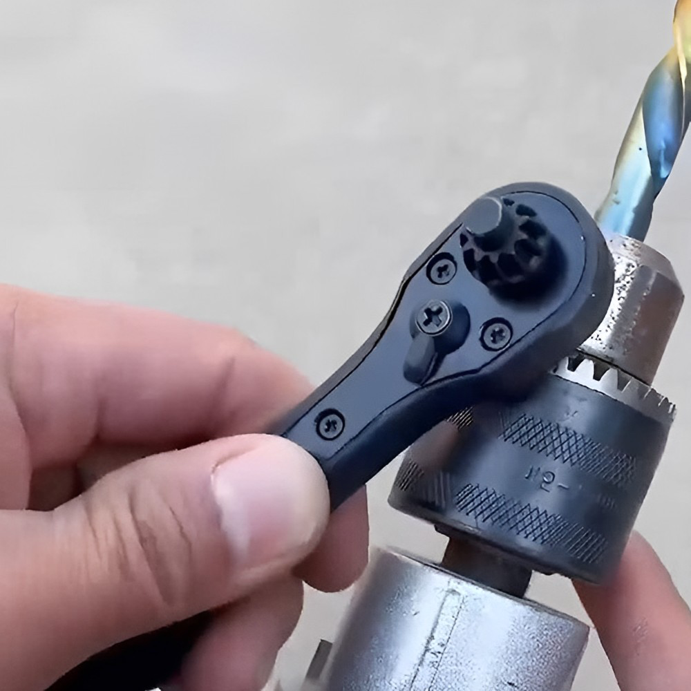 2-In-1 Drill Chuck Ratchet Spanner