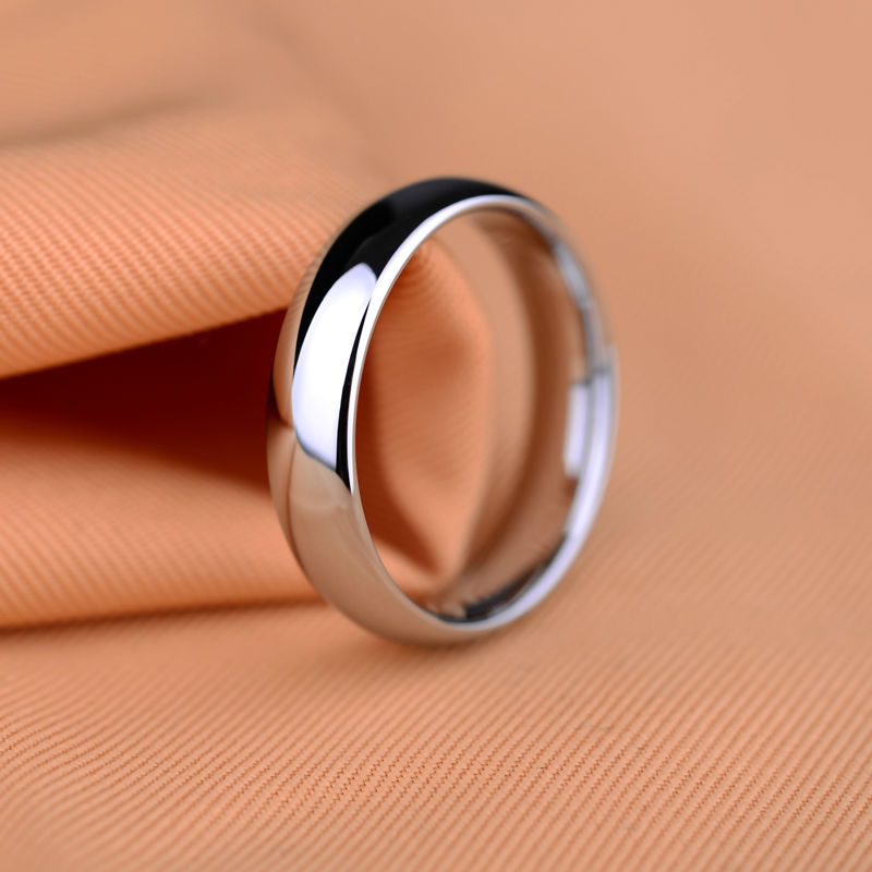 Classic White Tungsten Wedding Rings for Couples, Scratch Proof, Never Fade, Elegant Design