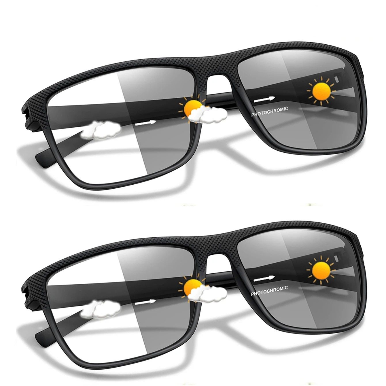 Photochromic Anti Blue Light Reading Glasses Set