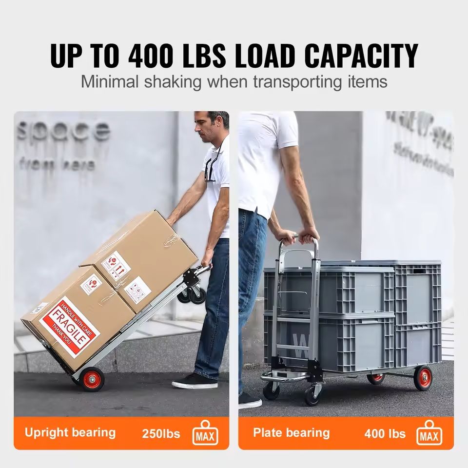 400 lbs Folding Hand Truck Lightweight Utility Dolly with Wheels