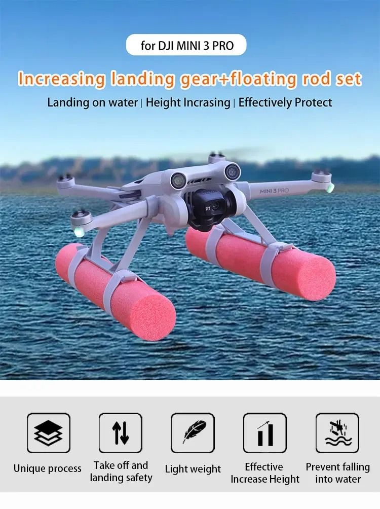 Landing Skid Float Kit for DJI Mini 3 Pro and Mini 4 Pro Water Takeoff Gear