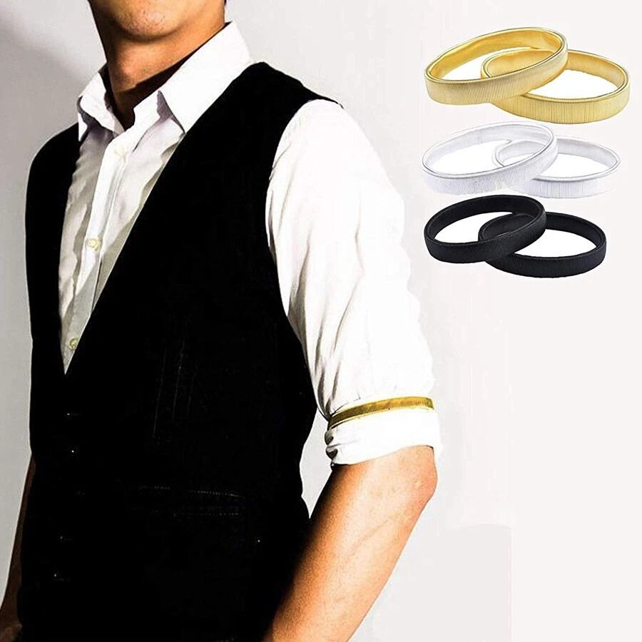 Fashionable Men Elasticated Arm Band, Multi-colored Non-slip Accessories for Stylish Comfort
