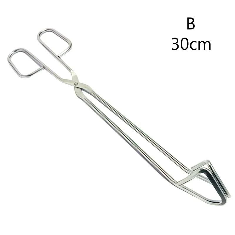 Stainless Steel BBQ Food Tongs Heat Resistant Grill Cooking Clip