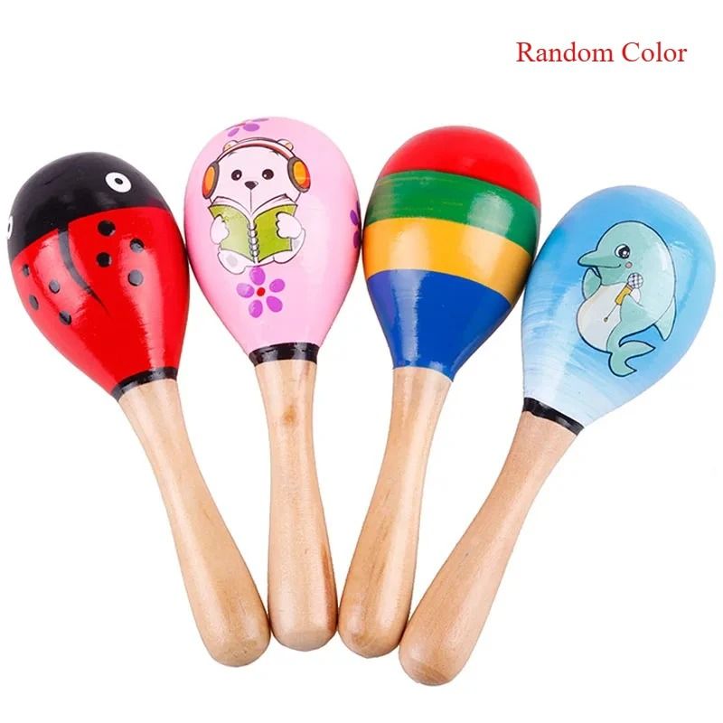 Natural Wood Pediatric Rattle and Rhythm Shaker