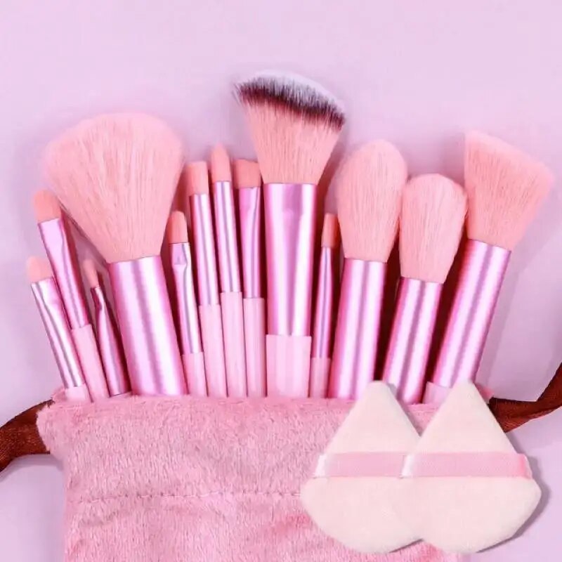 Soft Fluffy Makeup Brush Set Premium Kabuki & Blending Brushes for Flawless Foundation, Powder, and Eyeshadow