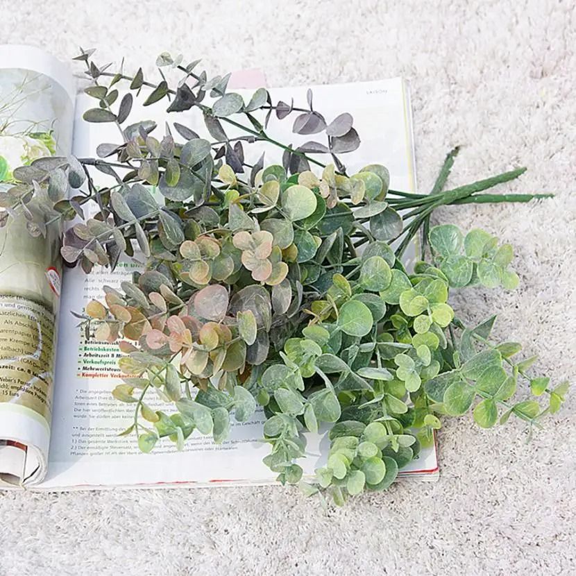 Artificial Eucalyptus Branch Set | Realistic Greenery for Vases & DIY Decor