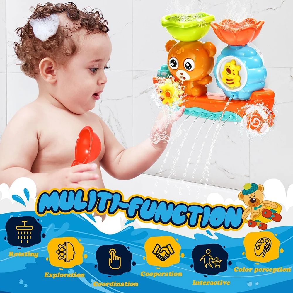 Baby Bath Toy Suction Cup Wall Water Play Track
