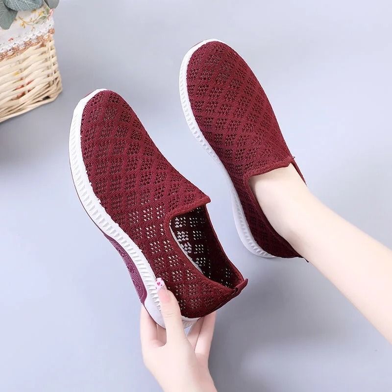 Women Mesh Walking Sneakers Breathable Lightweight Casual Shoes